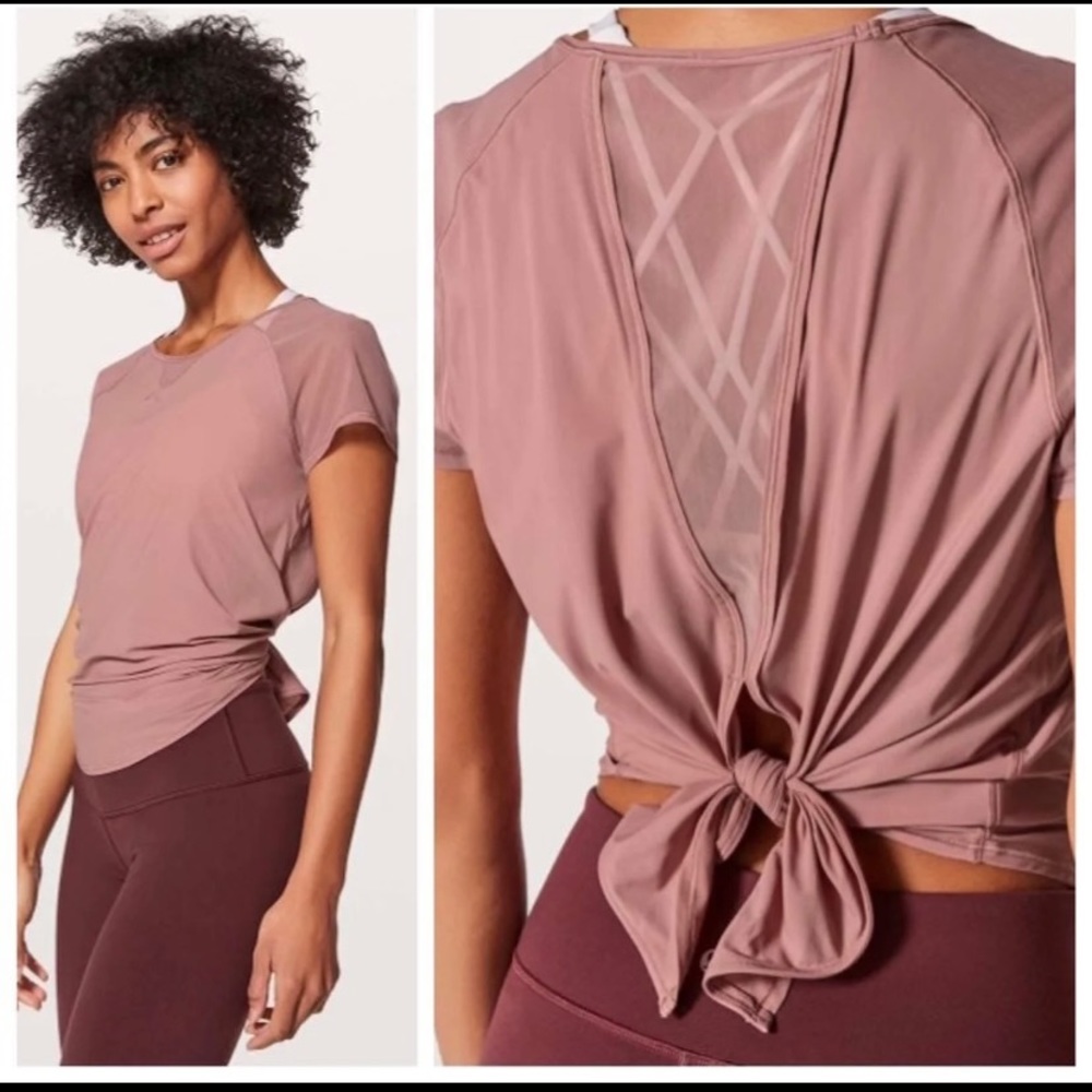 lululemon athletica Mauve Open-Back Top